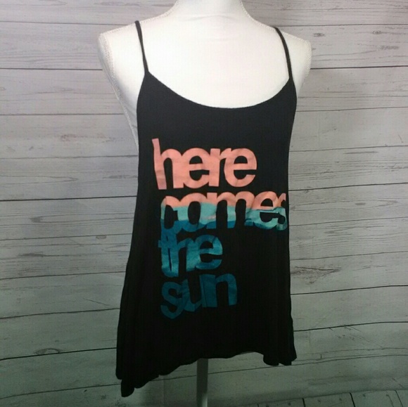 About A Girl Tops - 🎉 About a Girl Spaghetti Strap Knit Tank Black